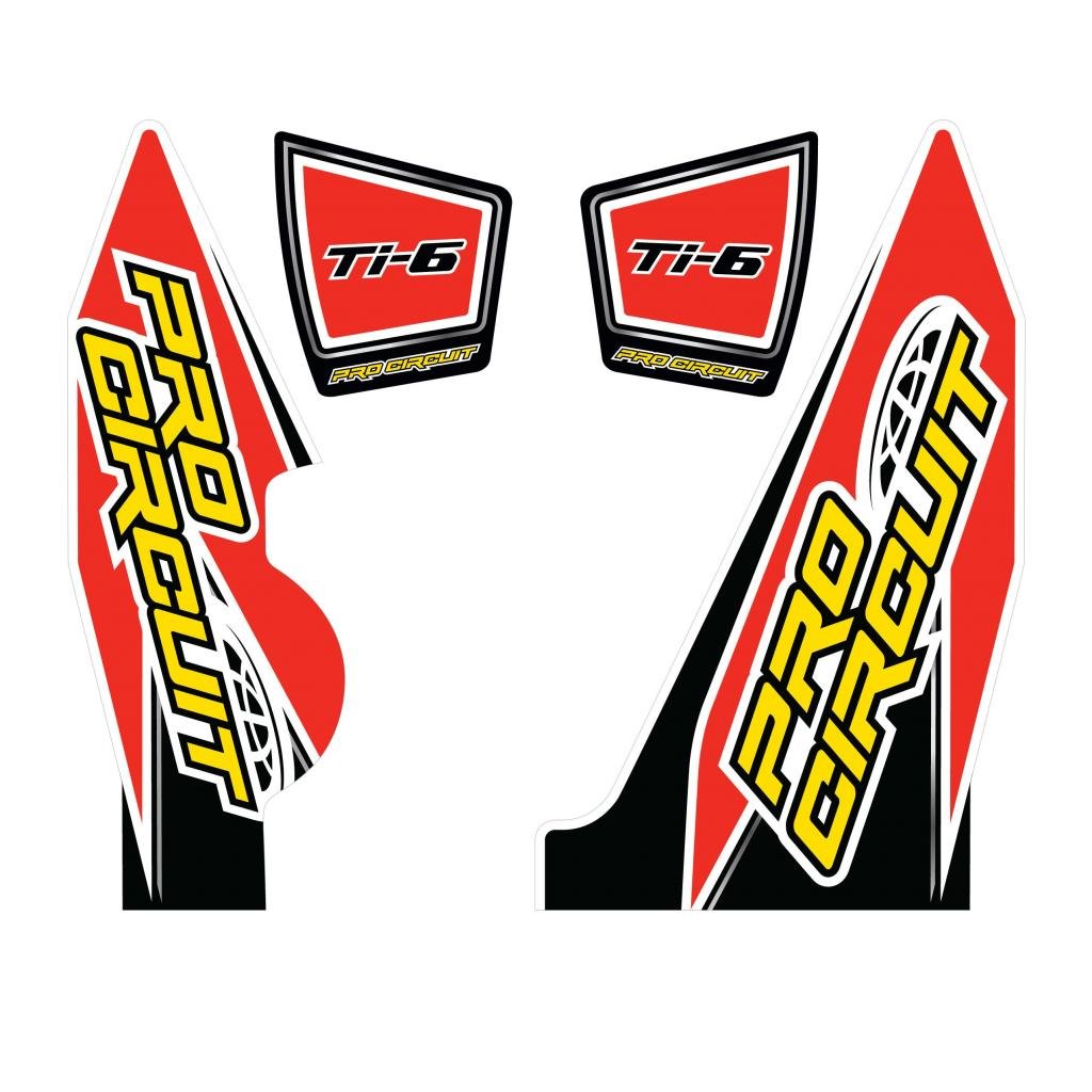 Pro Circuit Muffler Sticker Kit | DC14TI6 - YZ250F - MojoMotoSport.com