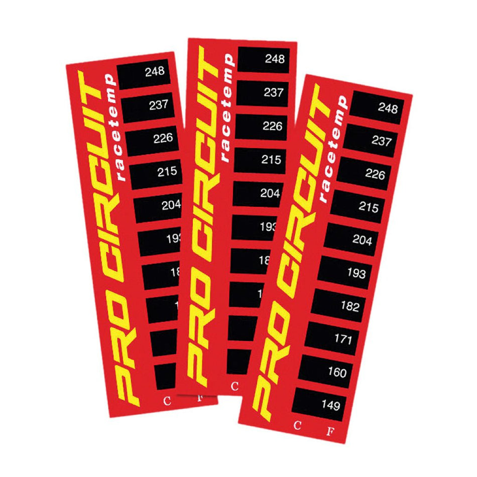 Pro Circuit Radiator Heat Temperature Thermostrips 3/PK - MojoMotoSport.com