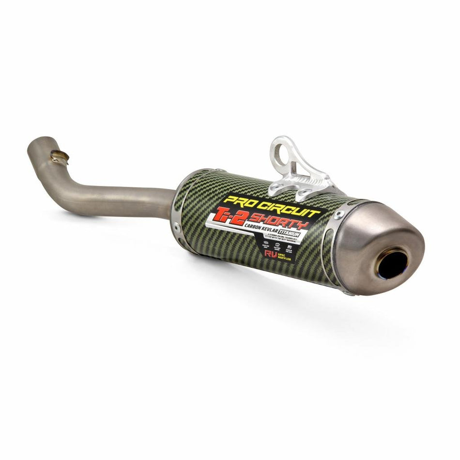 Pro Circuit TI - 2 Shorty Kevlar RV Silencer 2002 - 21 Yamaha YZ125 | 1131412K - RV - MojoMotoSport.com