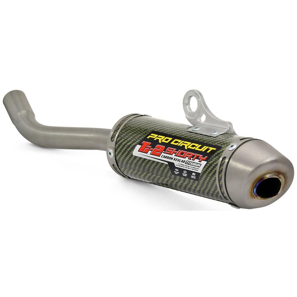 Pro Circuit TI - 2 Shorty Kevlar Silencer 2002 - 21 Yamaha YZ125 | 1131412K - MojoMotoSport.com