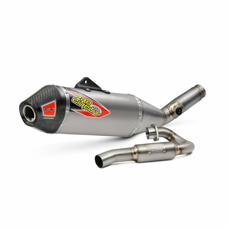 Pro Circuit Ti - 6 Exhaust System 2019 - 22 Kawasaki KX450/XC | 0321945F - MojoMotoSport.com