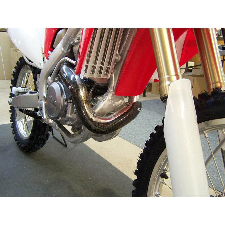 E-Line - Honda CRF450R FMF Powerbomb Carbon Fiber Pipe Guard '09-'10 | HPB4509