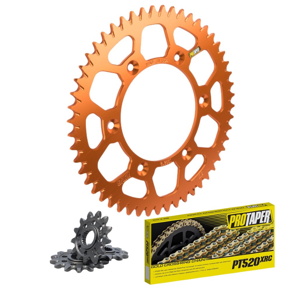 ProTaper Gold Series Chain & Sprocket Kit KTM/HusqvarnaGasGas 85 - 105 - MojoMotoSport.com