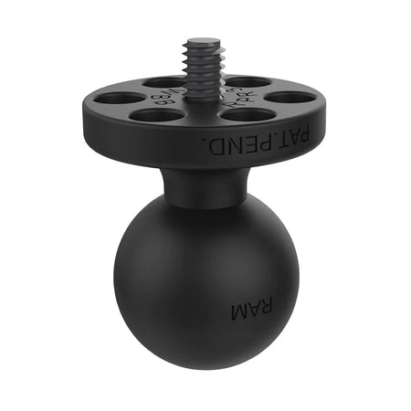 Ram Ball Adapter w/ 1/4" - 20 Threaded Stud for Action Cameras - B Size | RAP - B - 366U - MojoMotoSport.com
