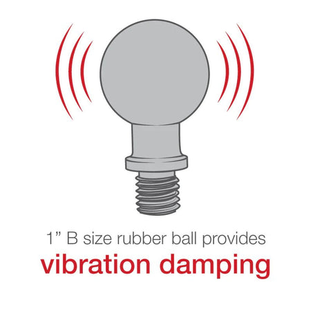 Ram Ball Adapter w/ M10 X 1.25 Threaded Post | RAM - B - 349U - MojoMotoSport.com