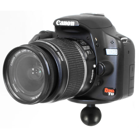 Ram Ball Adapter w/ Round Plate & 1/4" - 20 Threaded Stud - B Size | RAM - B - 202AU - MojoMotoSport.com