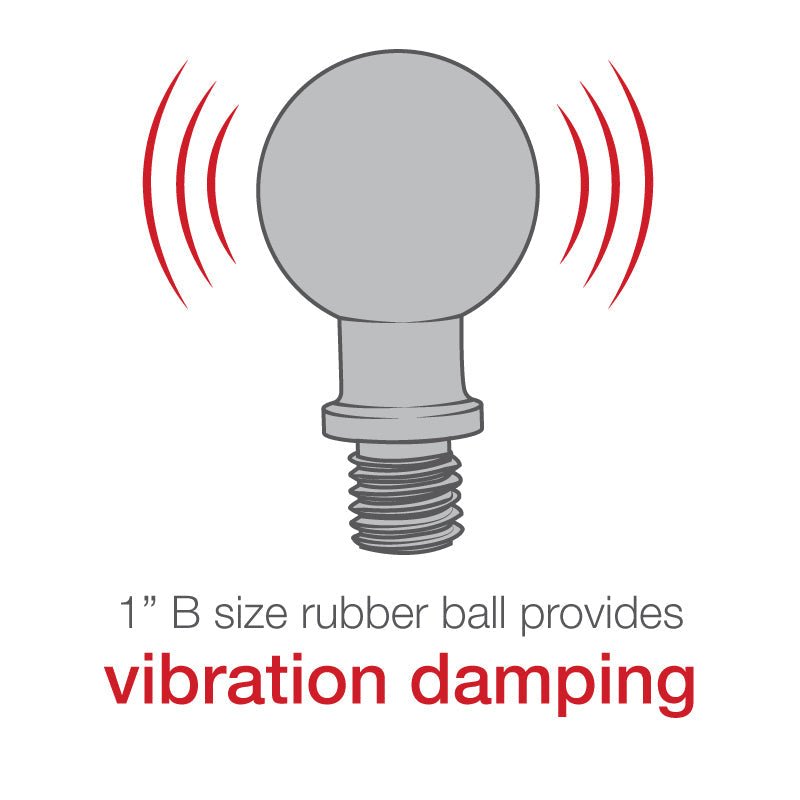 Ram Ball Adapter with M10 X 1.5 Threaded Post | RAM - B - 349 - 1U - MojoMotoSport.com