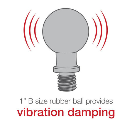 Ram Ball Adapter with M10 X 1.5 Threaded Post | RAM - B - 349 - 1U - MojoMotoSport.com