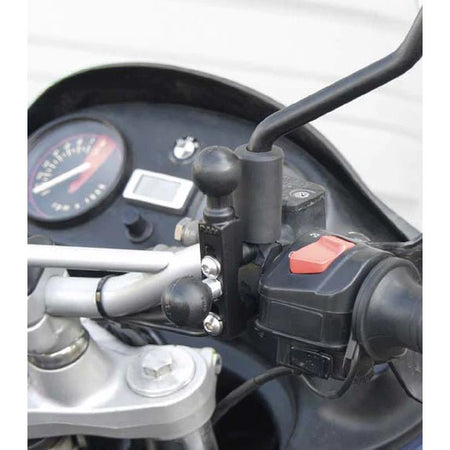 Ram Brake/Clutch Reservoir Base w/ 2 1" Balls | RAM - B - 309 - 2U - MojoMotoSport.com