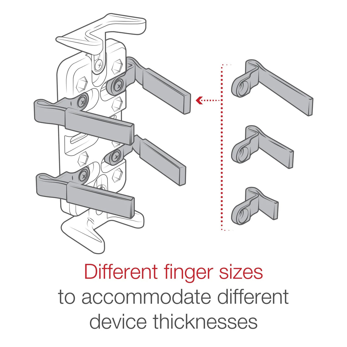 Ram Finger - Grip Universal GPS and Radio Holder | RAM - HOL - UN4U - MojoMotoSport.com