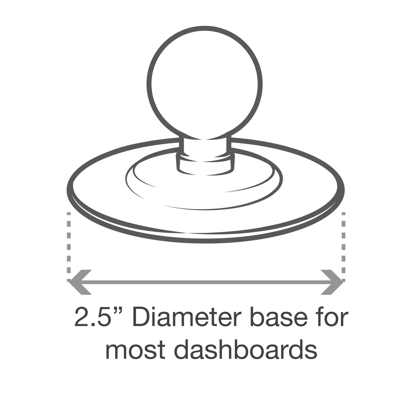 Ram Flex Adhesive Ball Base | RAP - B - 378U - MojoMotoSport.com