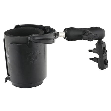 Ram Level Cup 16oz Drink Holder Brake/Clutch Reservoir Mount | RAM - B - 132 - 309 - MojoMotoSport.com
