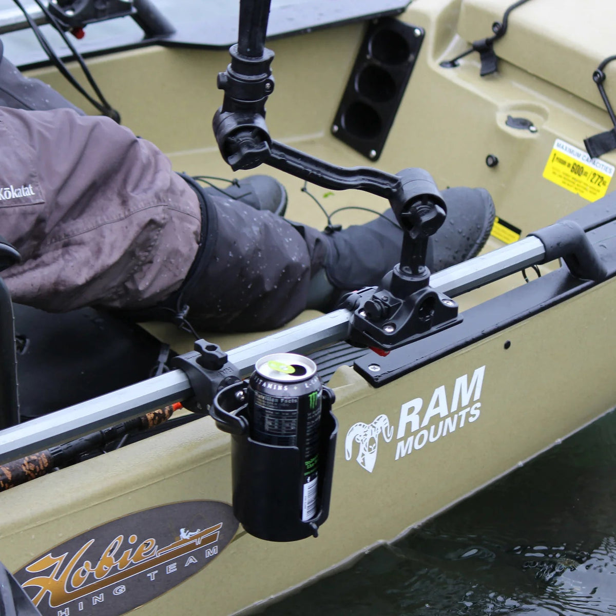 Ram Level Cup 16oz Drink Holder w/ Tough - Claw Mount | RAM - B - 132 - 400 - MojoMotoSport.com