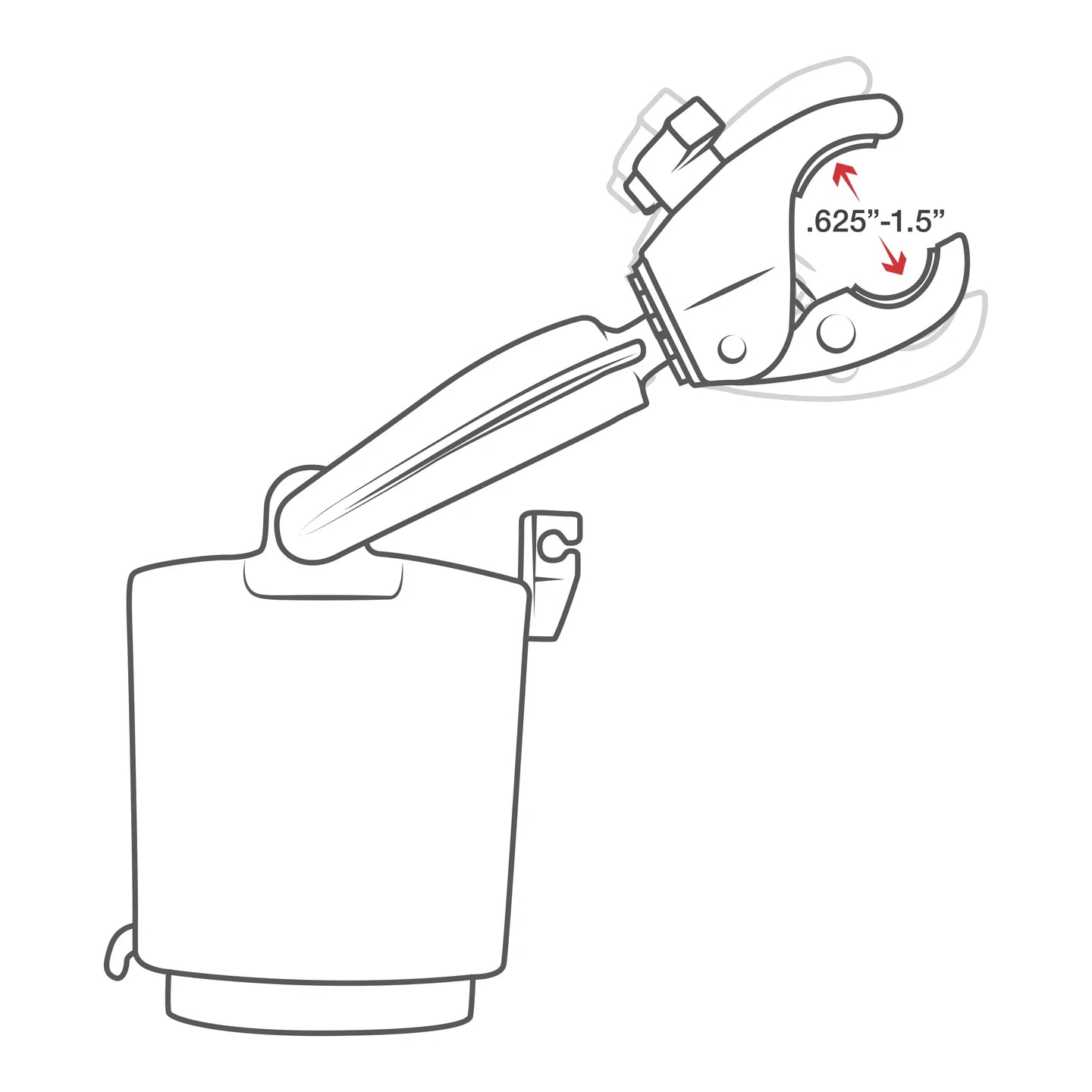 Ram Level Cup 16oz Drink Holder w/ Tough - Claw Mount | RAM - B - 132 - 400 - MojoMotoSport.com