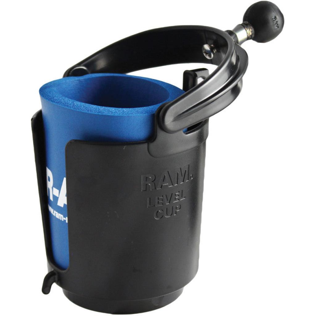 Ram Level Cup 16oz Drink Holder with Ball | RAM - B - 132BU - MojoMotoSport.com
