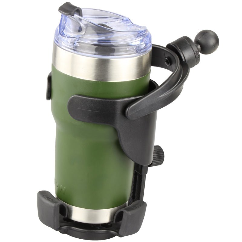 Ram Level Cup XL 32oz Drink Holder w/ Ball | RAP - B - 417B - MojoMotoSport.com
