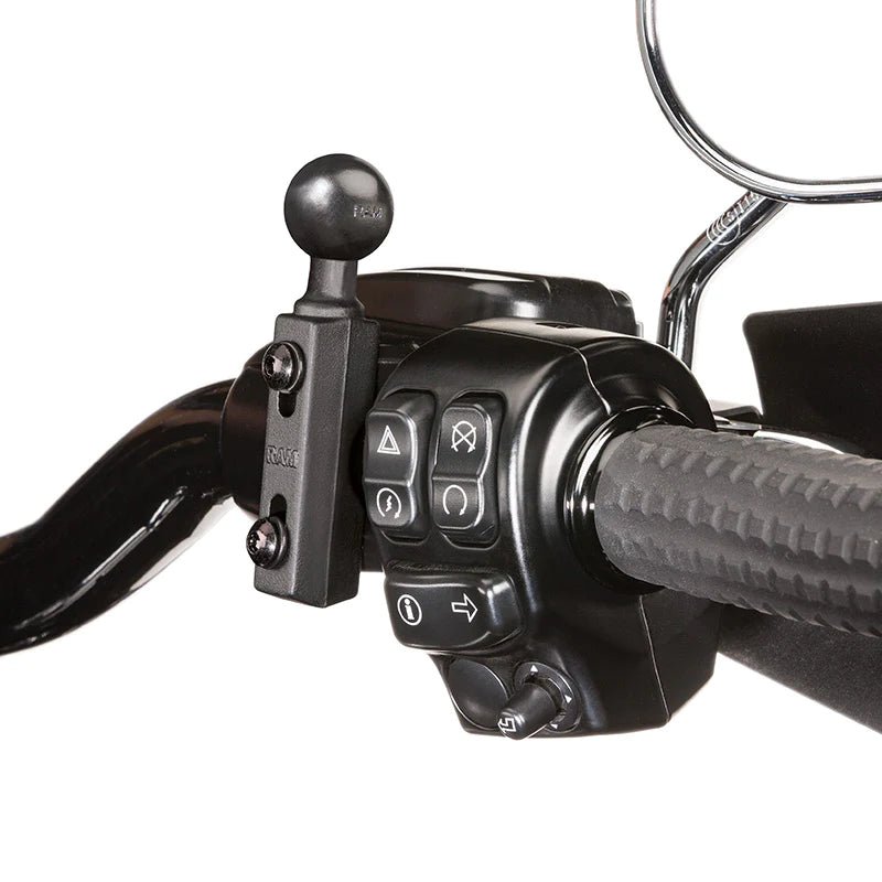 Ram Motorcycle Brake/Clutch Reservoir Base w/ 1" Ball | RAM - B - 309 - 1U - MojoMotoSport.com
