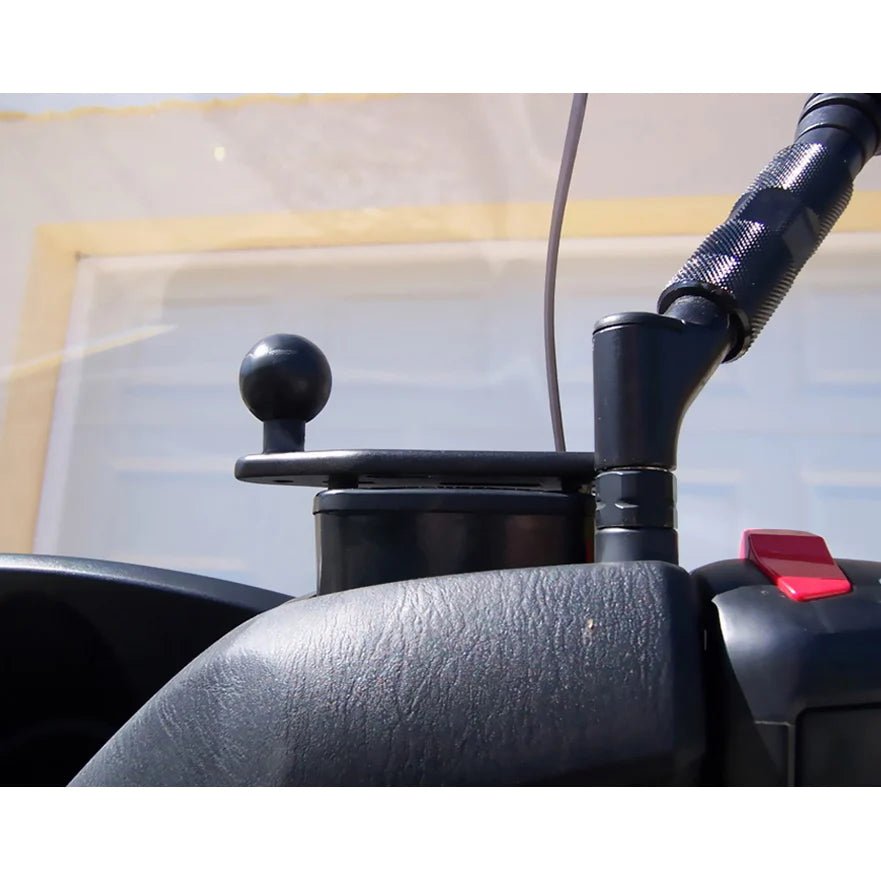 Ram Offset Reservoir Cover Ball Base | RAM - B - 346U - MojoMotoSport.com