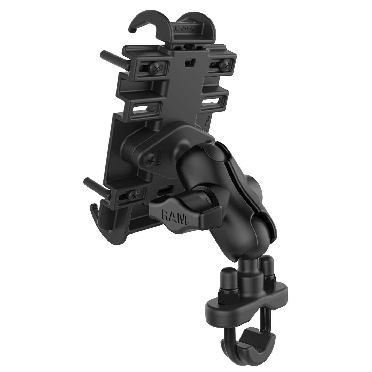 Ram Quick - Grip Phone Mount w/ Handlebar U - Bolt Base - Short | RAM - B - 149Z - A - PD3U - MojoMotoSport.com