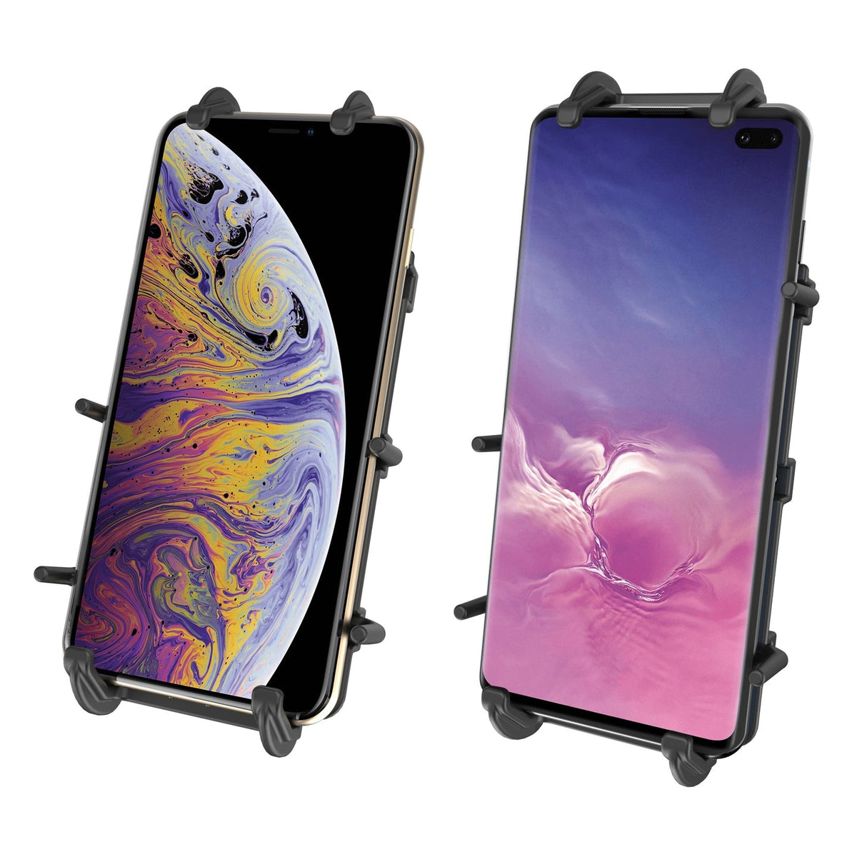 Ram Quick - Grip XL Phone Mount w/ Handlebar U - Bolt Base - Short | RAM - B - 149Z - A - PD4U - MojoMotoSport.com
