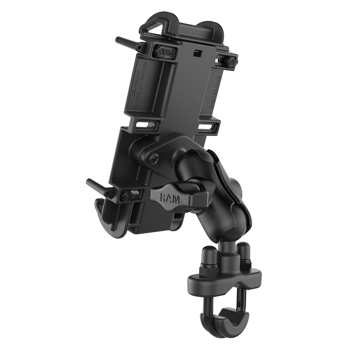 Ram Quick - Grip XL Phone Mount w/ Handlebar U - Bolt Base - Short | RAM - B - 149Z - A - PD4U - MojoMotoSport.com