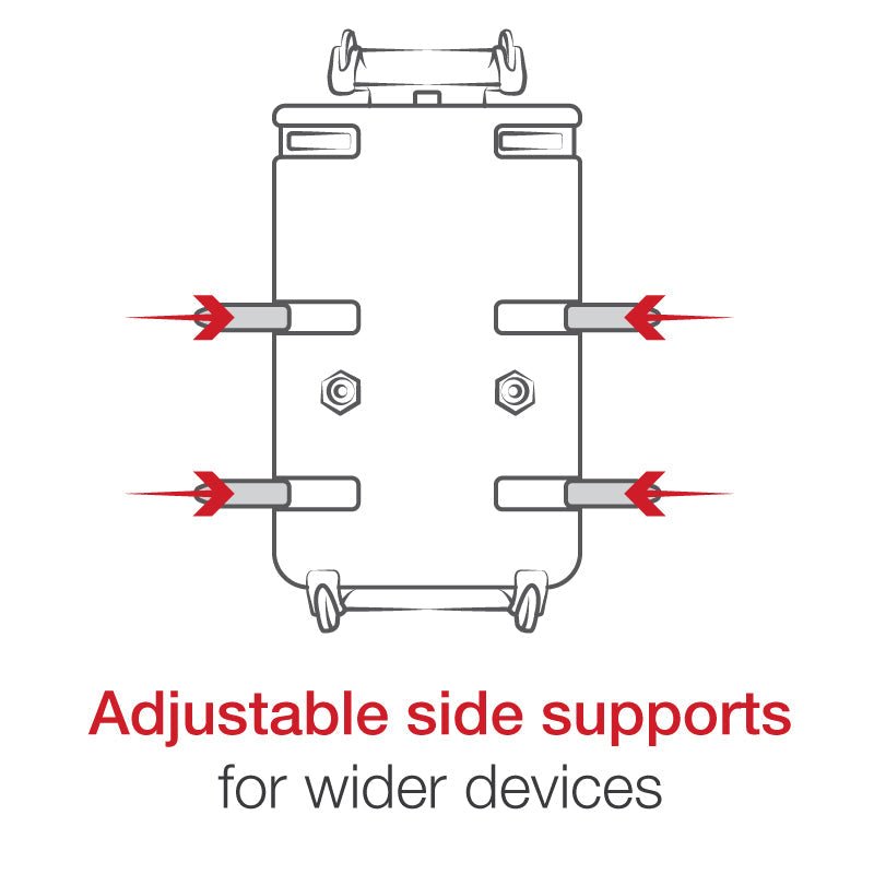 Ram Quick - Grip XL Phone Mount w/ Handlebar U - Bolt Base - Short | RAM - B - 149Z - A - PD4U - MojoMotoSport.com