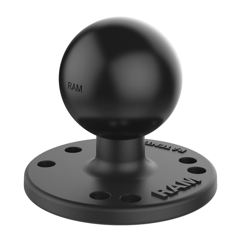 Ram Round Plate with Ball - C Size | RAM - 202U - MojoMotoSport.com