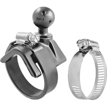 Ram Strap Hose Clamp Ball Base 1" - 2.1" | RAM - B - 108BU - MojoMotoSport.com