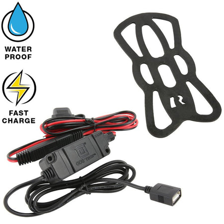 Ram Tough - Charge 10W Waterproof Wireless Charging Holder w/ Charger | RAM - HOL - UN12WB - V7M - MojoMotoSport.com