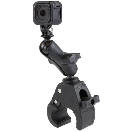 Ram Tough - Claw Medium Clamp Mount w/ Action Camera Adapter | RAP - B - 404 - GOP1U - MojoMotoSport.com