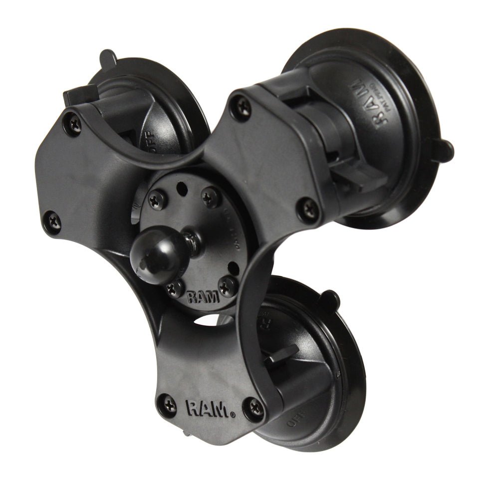 Ram Twist - Lock Triple Suction Cup Base - B Size | RAP - B - 365 - 224 - 1U - MojoMotoSport.com
