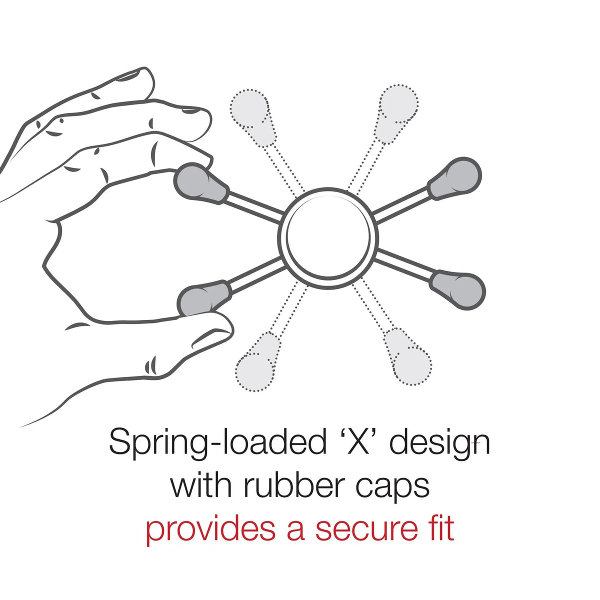 Ram X - Grip Large Phone Holder w/ Ball - B Size | RAM - HOL - UN10BU - MojoMotoSport.com