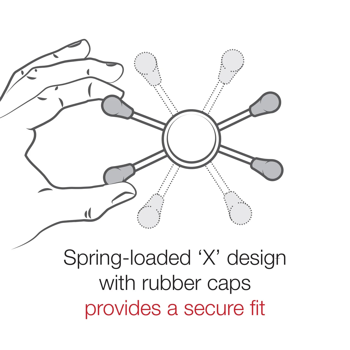 Ram X - Grip Large Phone Holder w/ Ball - B Size | RAM - HOL - UN10BU - MojoMotoSport.com