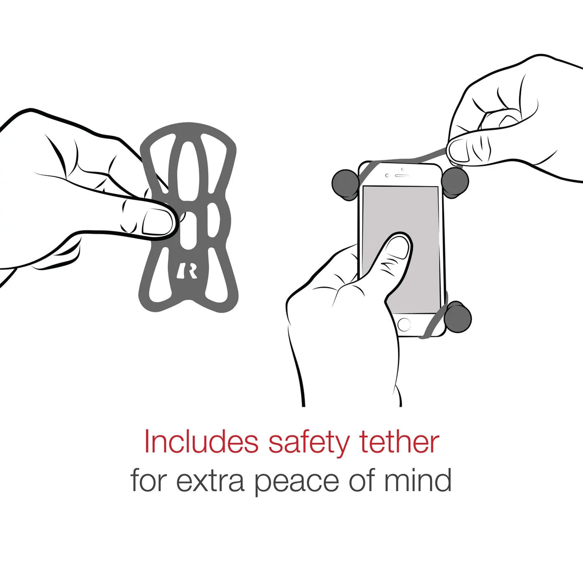 Ram X - Grip Large Phone Holder w/ Ball - B Size | RAM - HOL - UN10BU - MojoMotoSport.com