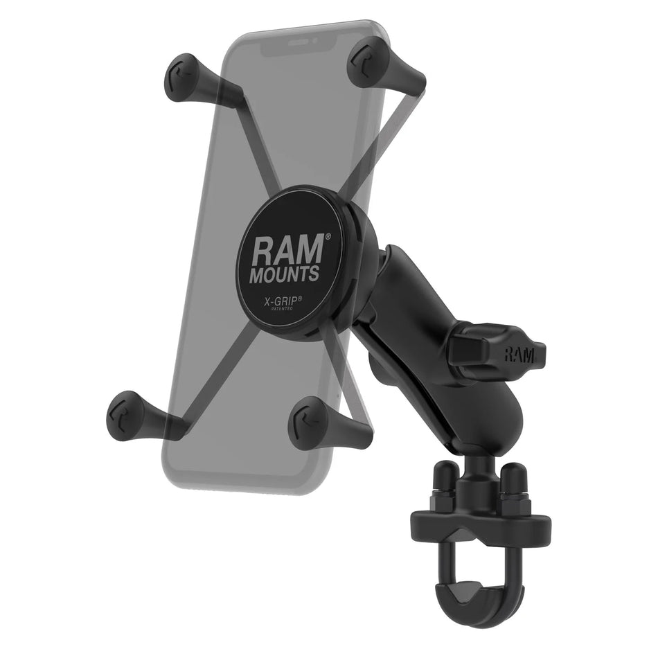 Ram X - Grip Large Phone Mount w/ Handlebar U - Bolt Base - Medium | RAM - B - 149Z - UN10U - MojoMotoSport.com