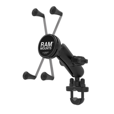 Ram X - Grip Large Phone Mount w/ Handlebar U - Bolt Base - Medium | RAM - B - 149Z - UN10U - MojoMotoSport.com