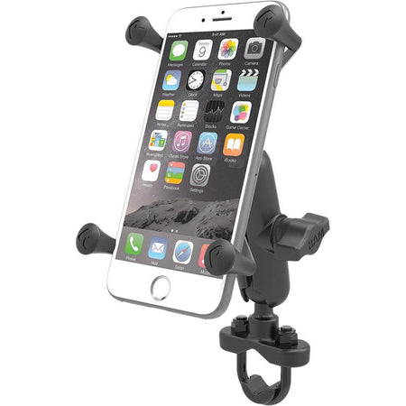 Ram X - Grip Large Phone Mount w/ Handlebar U - Bolt Base - Medium | RAM - B - 149Z - UN10U - MojoMotoSport.com