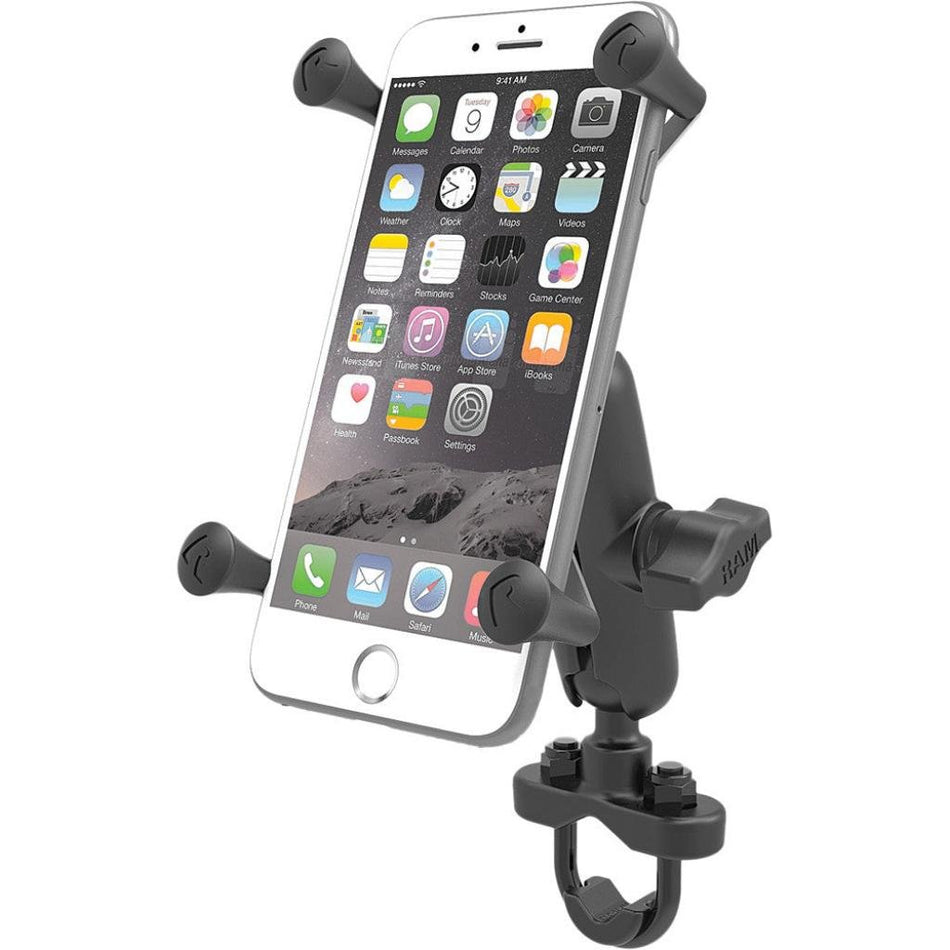 Ram X - Grip Large Phone Mount w/ Handlebar U - Bolt Base - Medium | RAM - B - 149Z - UN10U - MojoMotoSport.com