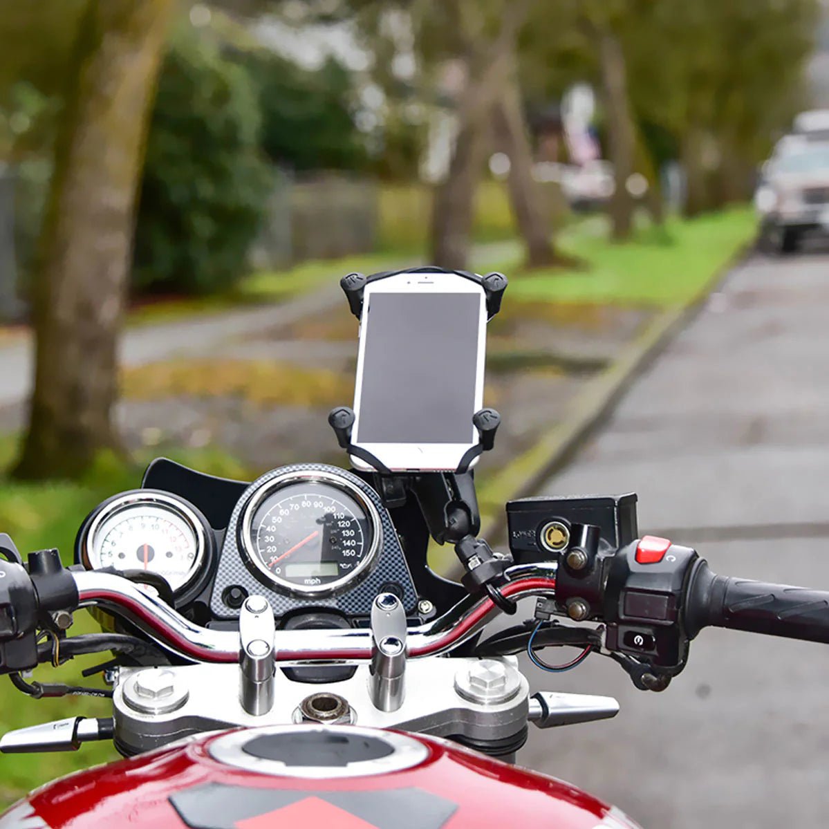 Ram X - Grip Large Phone Mount w/ Handlebar U - Bolt Base - Medium | RAM - B - 149Z - UN10U - MojoMotoSport.com