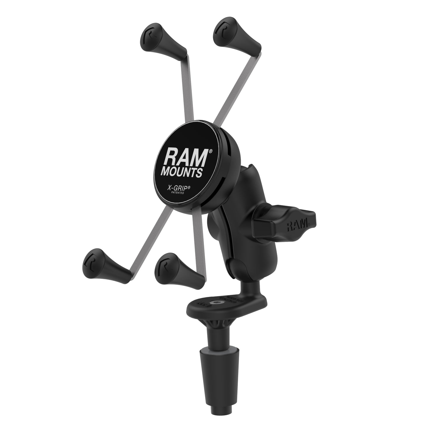 Ram X - Grip Large Phone Mount w/ Motorcycle Fork Stem Base | RAM - B - 176 - A - UN10U - MojoMotoSport.com
