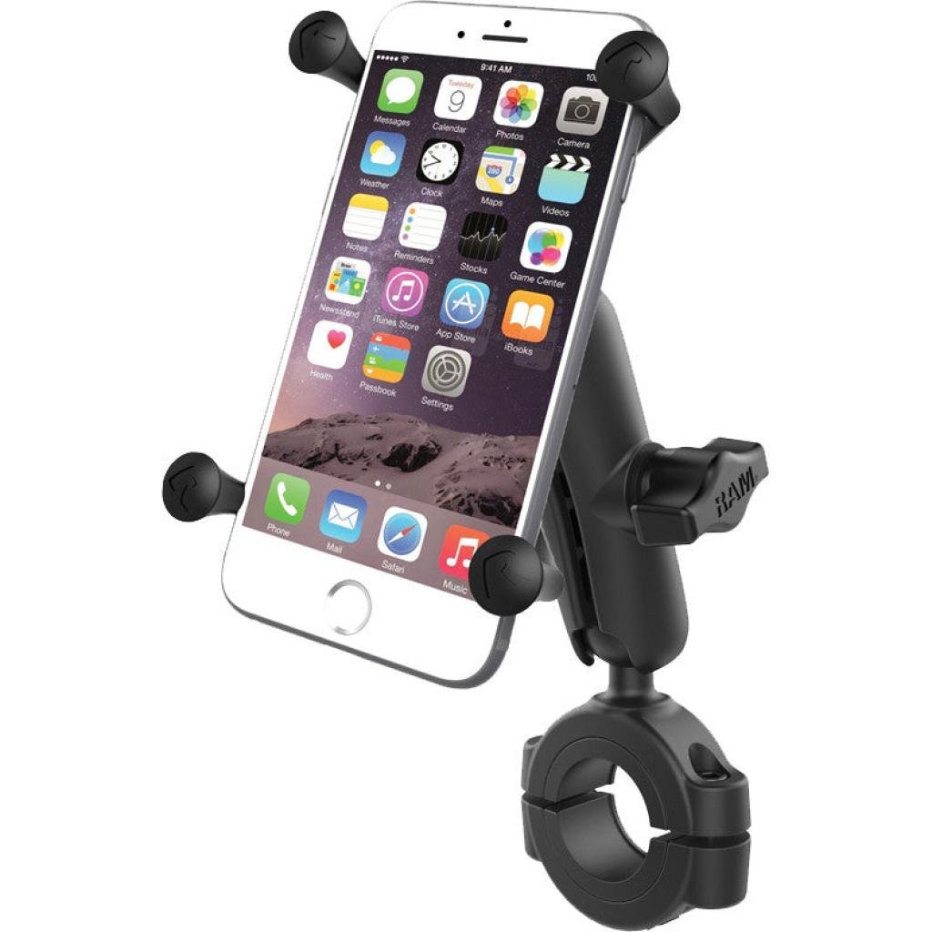 Ram X - Grip Large Phone Mount w/ Torque Large Rail Base - Medium Arm | RAM - B - 408 - 112 - 15 - UN1 - MojoMotoSport.com