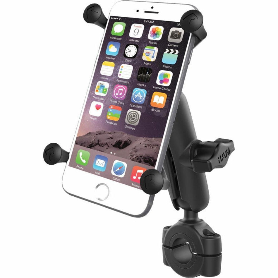 Ram X - Grip Large Phone Mount w/ Torque Medium Rail Base - Medium Arm | RAM - B - 408 - 75 - 1 - UN10U - MojoMotoSport.com