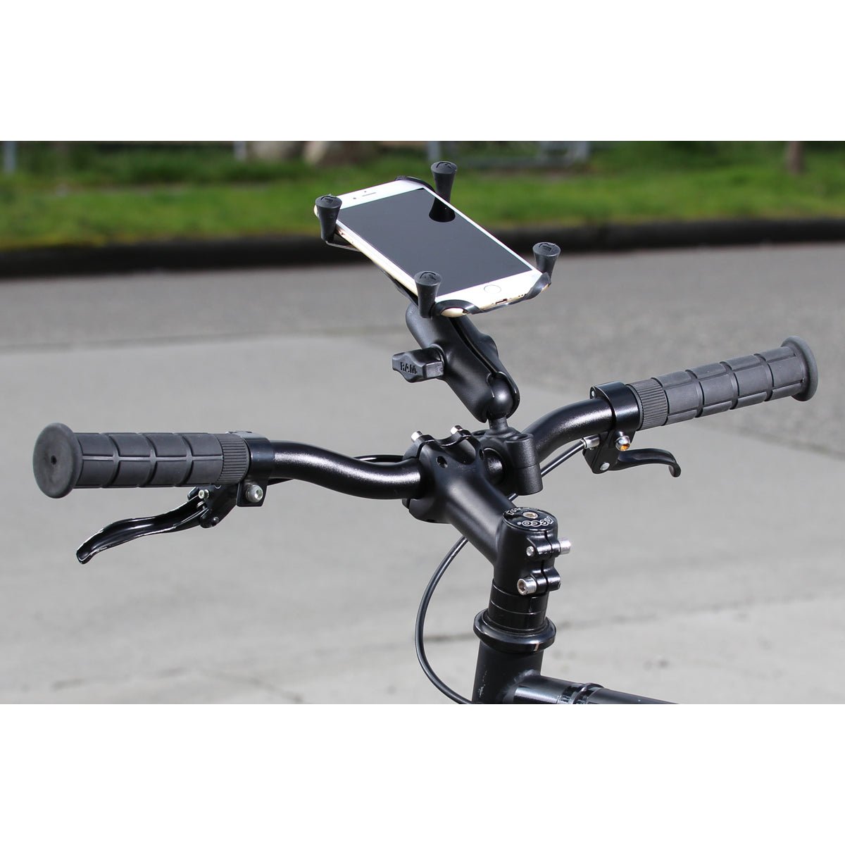 Ram X - Grip Large Phone Mount w/ Torque Medium Rail Base - Medium Arm | RAM - B - 408 - 75 - 1 - UN10U - MojoMotoSport.com