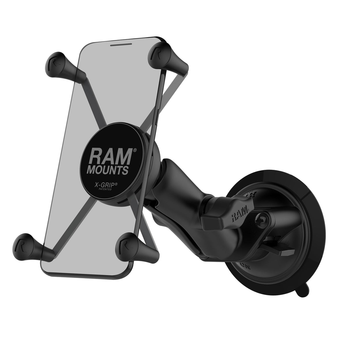 Ram X - Grip Large Phone Mount w/ Twist - Lock Suction Cup - Medium | RAM - B - 166 - UN10 - MojoMotoSport.com