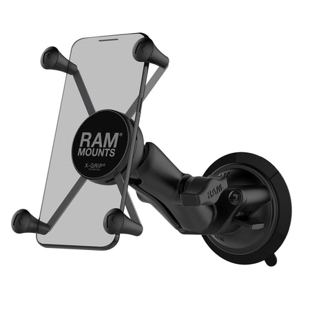 Ram X - Grip Large Phone Mount w/ Twist - Lock Suction Cup - Medium | RAM - B - 166 - UN10 - MojoMotoSport.com