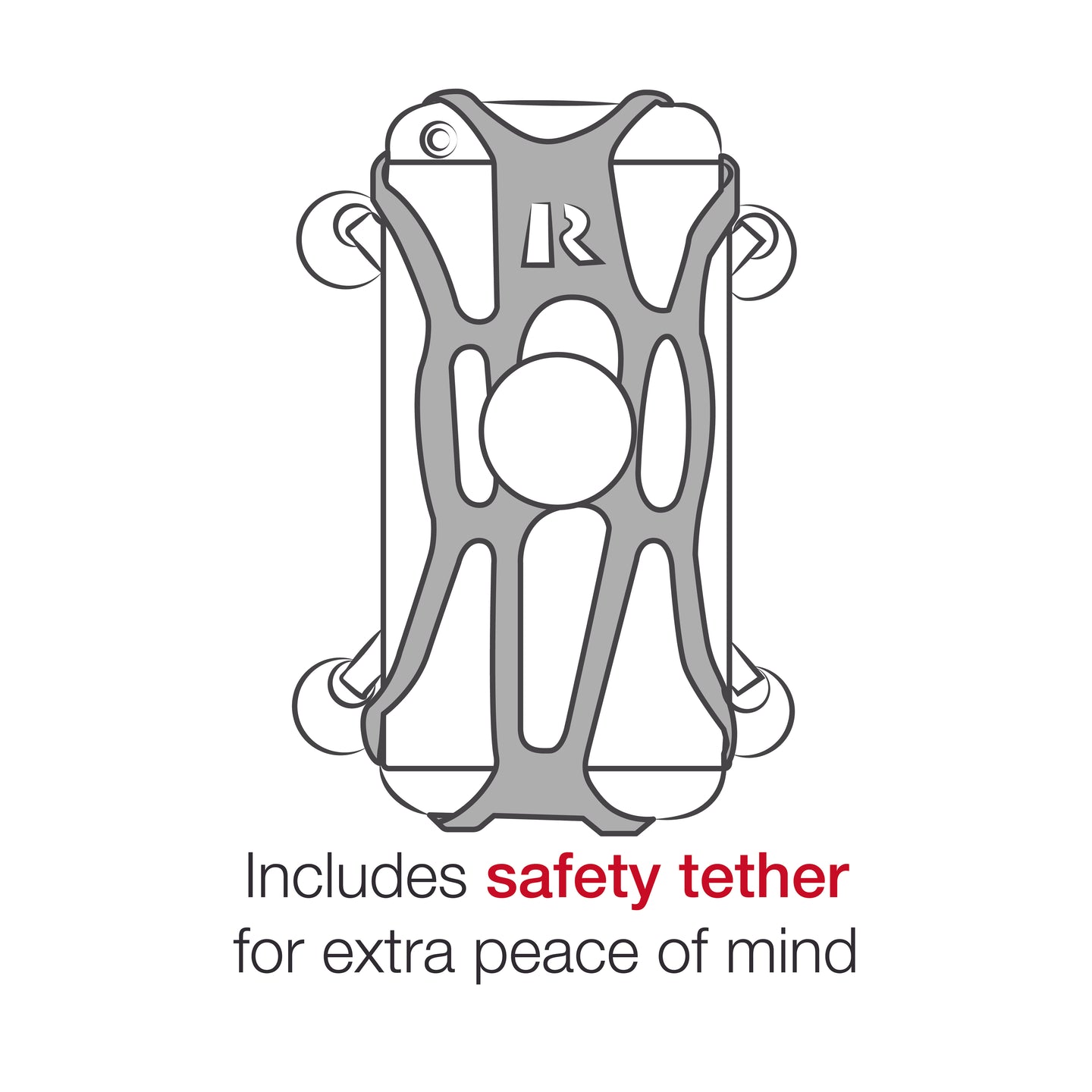 Ram X - Grip Large Phone Mount w/ Twist - Lock Suction Cup - Medium | RAM - B - 166 - UN10 - MojoMotoSport.com