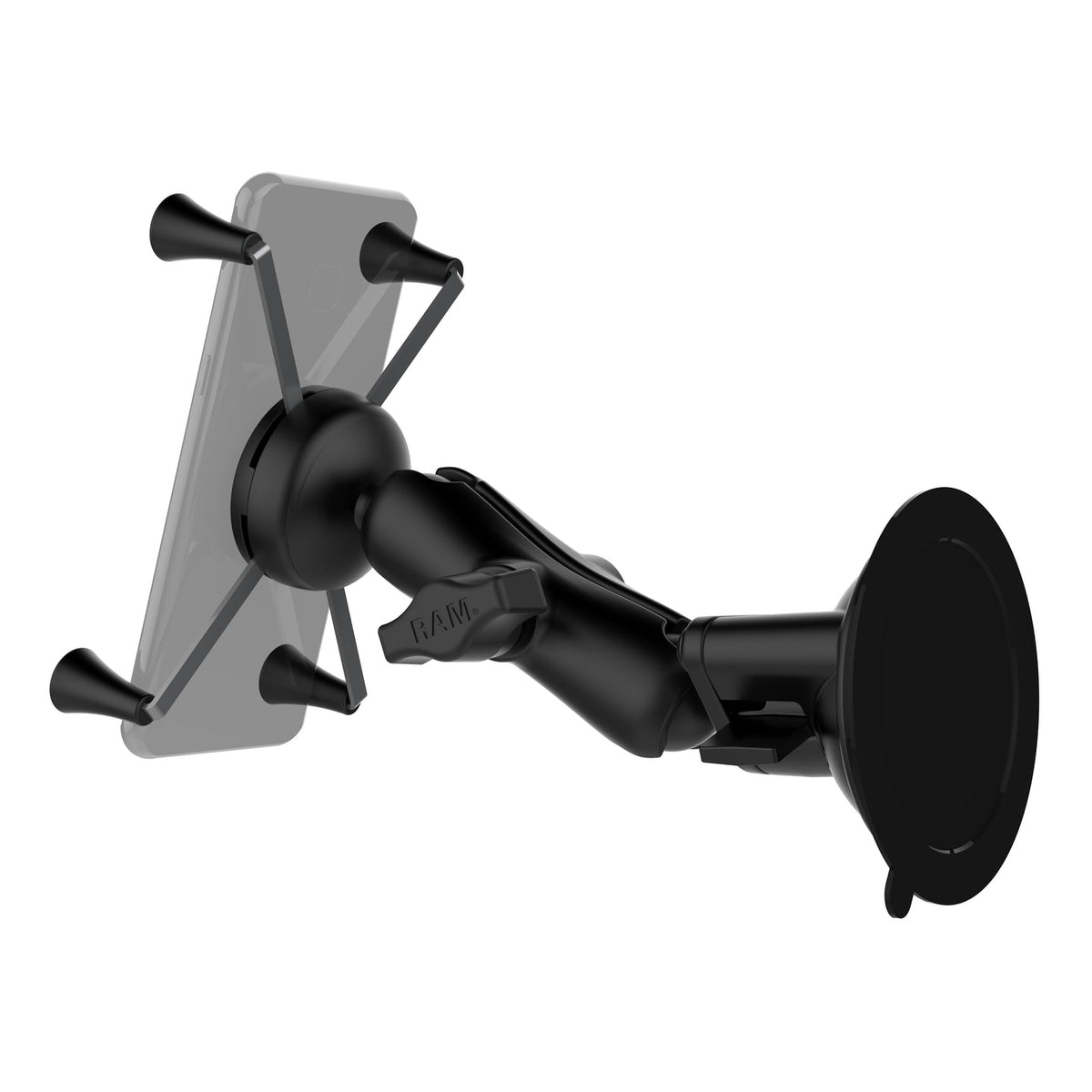 Ram X - Grip Large Phone Mount w/ Twist - Lock Suction Cup - Medium | RAM - B - 166 - UN10 - MojoMotoSport.com