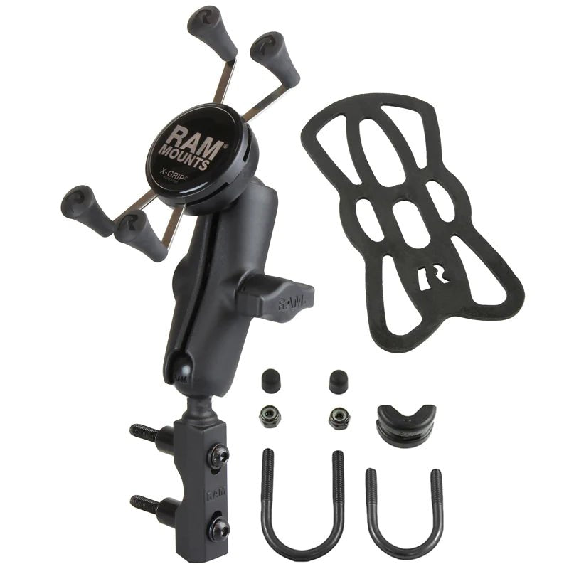 Ram X - Grip Phone Mount w/ Brake/Clutch Reservoir Base - Medium | RAM - B - 174 - UN7 - MojoMotoSport.com