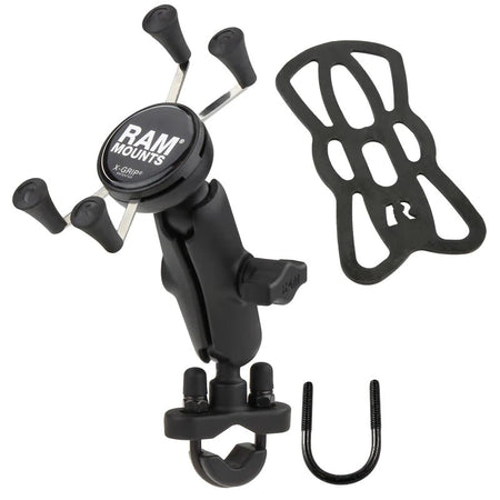 Ram X - Grip Phone Mount w/ Handlebar U - Bolt Base - Medium | RAM - B - 149Z - UN7 - MojoMotoSport.com