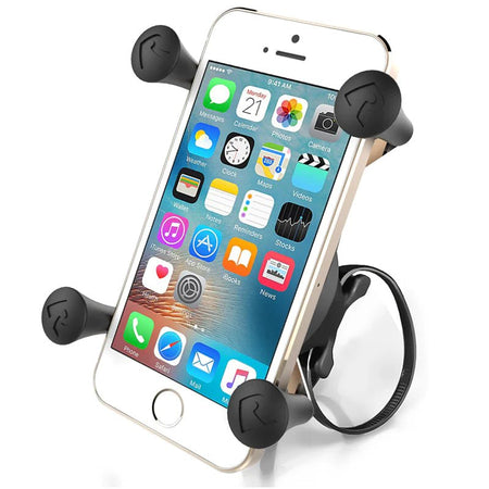 Ram X - Grip Phone Mount w/ RAM EZ - On/Off Bicycle Base | RAP - 274 - 1 - UN7 - MojoMotoSport.com